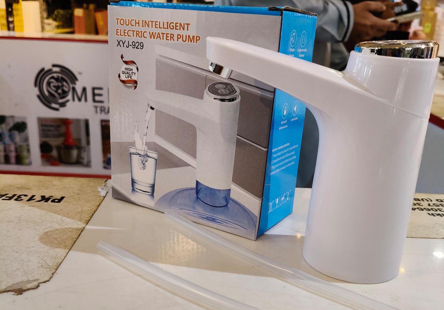 Touch Intelligent Electric Water Pump – Rechargeable Automatic Dispenser For Bottled Water With One -Touch Operation (Random Color)