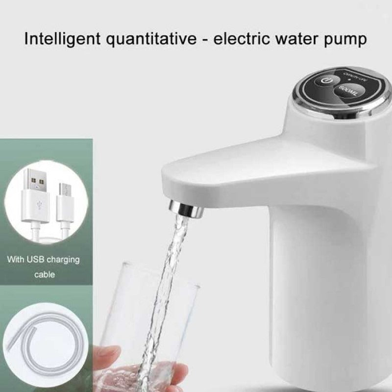Touch Intelligent Electric Water Pump – Rechargeable Automatic Dispenser For Bottled Water With One -Touch Operation (Random Color)