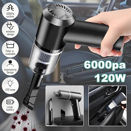 3-In-1 Portable Cordless Vacuum Cleaner – Compact Handheld Dust Cleaner With Removable Box